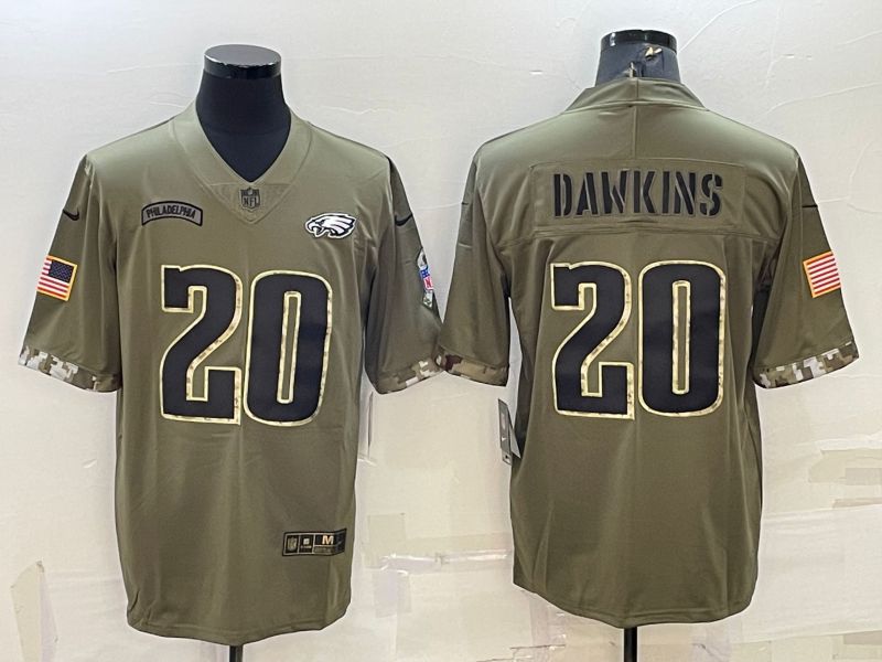 Men Philadelphia Eagles #20 Dawkins Green 2022 Vapor Untouchable Limited Nike NFL Jersey